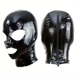Maschera in Lattice Nero <span class=keywords><strong>con</strong></span> Cerniera Posteriore, Occhi Aperti, Bella Bocca, per Cosplay, Costume di Halloween, Cappello Passamontagna per Feste - Product Image 5