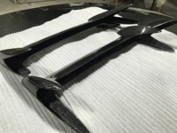 Ailerons de coffre arrière en fibre de carbone pour Ford Focus/Fiesta, diffuseur arrière aérodynamique, ailerons de spoiler, accessoires de tuning extérieur pour voiture