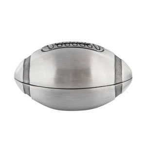 家の装飾のための金属アメリカンフットボールの貯金箱 - Product Image 1