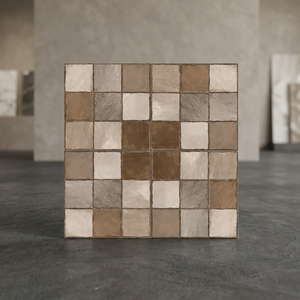 Baldosas de Porcelana Vitrificada Pulida Gris Mármol 40x40cm 12mm para Estacionamiento, 400x400mm, Esmaltadas, Resistentes, para Exteriores - Product Image 1