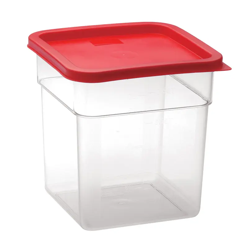 Itop NSF — boîte de rangement plastique pour aliments, boîte à mesurer de 7l en Polycarbonate carrées, conteneur alimentaire