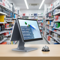 Terminal Punto de Venta con Pantalla Táctil Ultrafina de 15.6 Pulgadas, Software SDK, Dispositivo de Caja Registradora Todo en Uno, Sistema POS de Venta