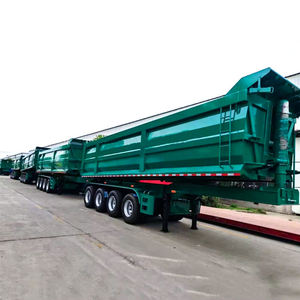 Semi-remorque benne basculante arrière sur mesure, neuve, 2 essieux, 50 tonnes, en acier - Product Image 1