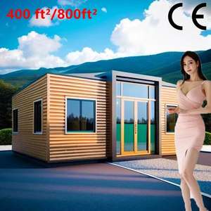 บ้านคอนเทนเนอร์2ห้องนอน, บ้านเคลื่อนที่บ้านตู้คอนเทนเนอร์สำเร็จรูป20FT ขยายได้ - Product Image 4