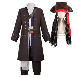 Costume da Pirata <span class=keywords><strong>Jack</strong></span> <span class=keywords><strong>Sparrow</strong></span> per Uomo Adulto Halloween CARR-033 - Product Image 1