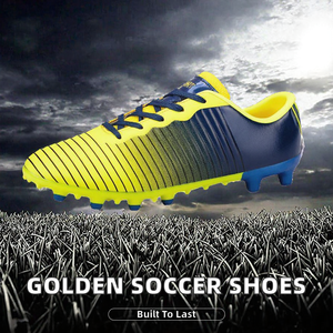 <span class=keywords><strong>Botas</strong></span> <span class=keywords><strong>de</strong></span> fútbol Pu Long Spike para entrenamiento al aire libre, botines <span class=keywords><strong>de</strong></span> fútbol <span class=keywords><strong>de</strong></span> caña alta, duraderos, <span class=keywords><strong>con</strong></span> tacos, talla grande 48. - Product Image 2
