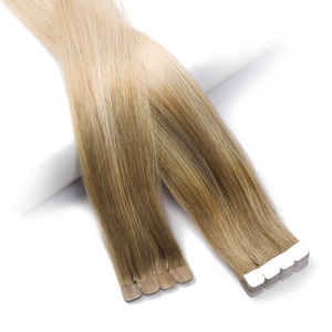 K.S WIGS High-<b>Shine</b> Luxurious 100% Double Drawn Remy Human Hair Glamorous Look for Special Events 12-28 Inches Mini-Tape Hair - Product Image 2