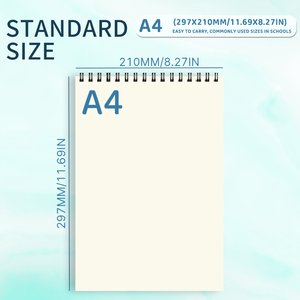 Top Spiral Sketch <strong>Book</strong> A4 8.3x11.7 Inch 60 Sheets Thick Lint Free Sculpture Cover For Artist <strong>Drawing</strong> Student School Art Gift - Product Image 2