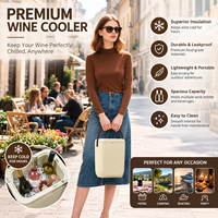 Nouveauté : Glacière isotherme 10L pour champagne et vin rouge, portable pour le camping