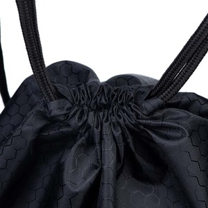 Wholesale Custom Logo Sports Nylon Shopping <b>Drawstring</b> <b>Bag</b> Eco Friendly Polyester <b>Drawstring</b> Backpacks for Outdoor Gym Fitness - Product Image 4
