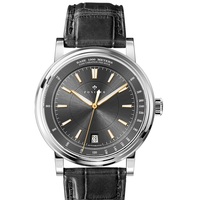 Montre d'affaires PONIGER 40,5 mm, mouvement automatique Seiko, réserve de marche 41H, aiguilles lumineuses, cadran vert glace, calendrier des heures, chronographe, 50M