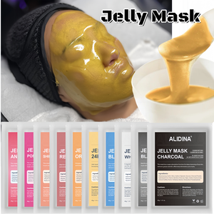 T Private Label 24K oro PDRN maschera di gelatina incandescente in polvere riparazione del viso modellazione Peel Off maschera di gelatina per tutti i tipi di pelle - Product Image 1