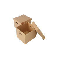 Scatola Archivio in Cartone Ondulato Personalizzata con Coperchio, Organizzatore per Documenti, Cartone Riciclabile, Confezione all'Ingrosso