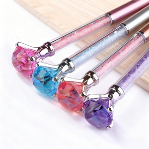 Penna a Sfera Promozionale Personalizzabile Multicolore con Diamanti in Plastica, Penna con Logo per Studenti - Product Image 5