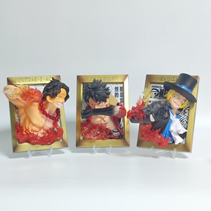 13-20CM 1 pieza Luffy <span class=keywords><strong>Dragon</strong></span> Ace Zoro Sanji Sabo Nami Vegeta Son Goku <span class=keywords><strong>Ball</strong></span> nevera imán pegatina Anime PVC figura - Product Image 5