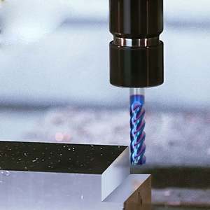 Fraise à queue plate en carbure monobloc haute précision ZY Source Factory OEM ODM HRC45/HRC55/HRC65 4 cannelures pour fonte AlTiSiN - Product Image 6