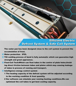 ND74/250L-ET 10HP 380V/220V Capacity 12.6KW 400mm Fan Air <b>Cooler</b> Evaporator for Cold <b>Room</b> - Product Image 4