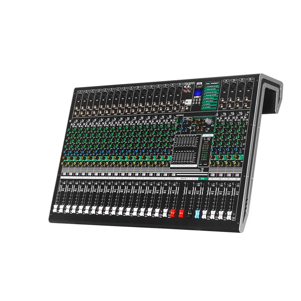 ทองผู้ผลิตคอนโซลเสียงแสง XLR 16 DSP Mixer