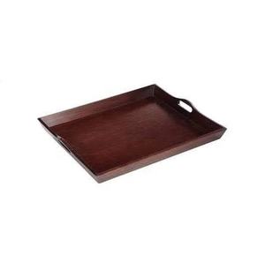 Bandeja de madera para decoración del hogar de diseño único moderno, organizador de esmalte de forma personalizada marrón, bandeja de comida de superficie larga, bandeja de café para Hotel - Product Image 4