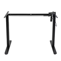 Base de bureau électrique réglable en hauteur, moderne, pour position assise ou debout, avec cadre métallique extensible, multi-usages