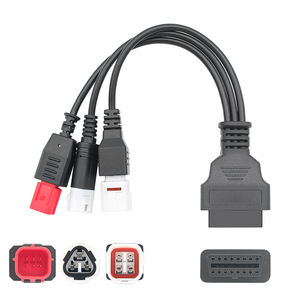 Kabel diagnostik sepeda motor, OBD2 Plug Antarmuka 3PIN 4PIN 6PIN ke Wanita kabel diagnostik sepeda motor untuk <span class=keywords><strong>Yamaha</strong></span> alat pemindai diagnostik - Product Image 3