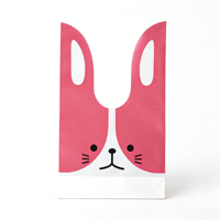 Sacs à oreilles de lapin mignons, sacs en plastique pour biscuits de Pâques, sacs cadeaux pour bonbons, emballages pour biscuits, snacks, pâtisseries et fournitures pour fêtes et événements