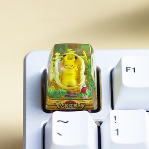 Resina Impresa en 3D para Teclado Mecánico con Tecla Artesanal de Pikachu de Pokémon, Mecanizado CNC - Product Image 1