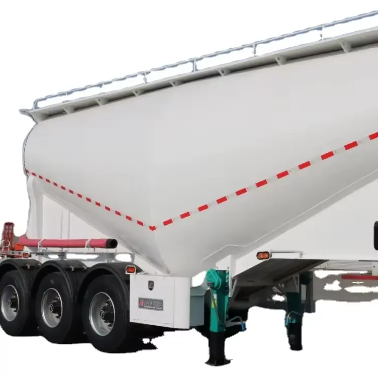 40m3 Dry Powder Silo Transport Tank Bulk Cement Bulker Tanker Trailer
