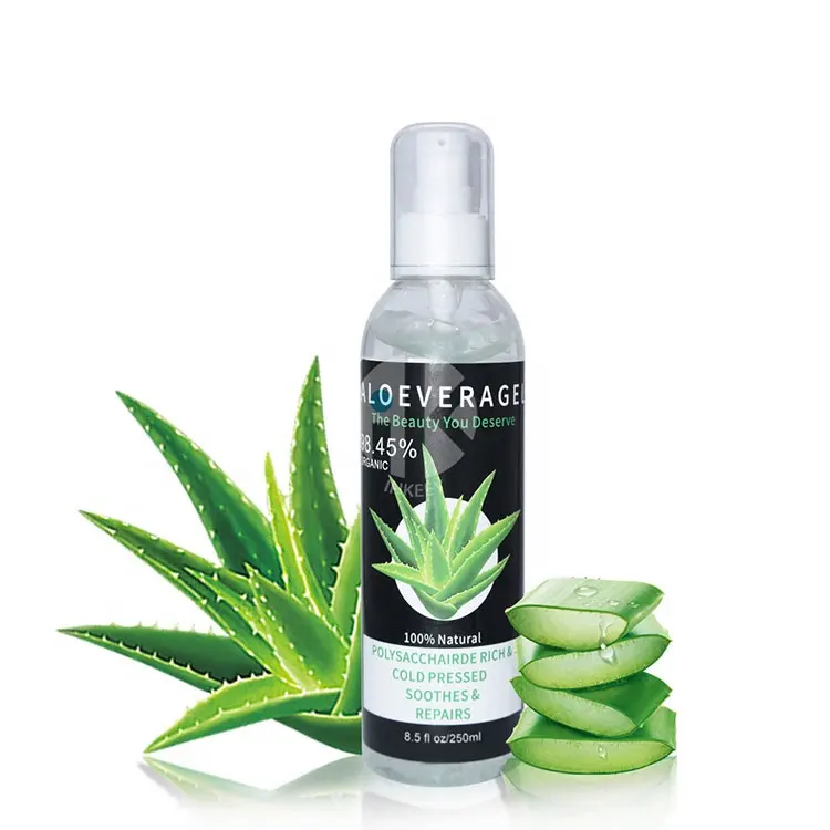 Vente en gros de gel d'aloe vera naturel organique pur 100% république hydratant en vrac pour le visage