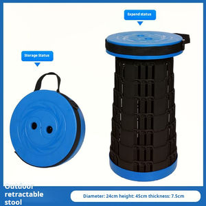 Taburete Plegable <span class=keywords><strong>de</strong></span> Plástico Resistente Mejorado, Soporta 400 lb, Portátil, Retráctil, Silla <span class=keywords><strong>de</strong></span> Jardín, Camping, Pesca, Muebles para Exteriores - Product Image 2