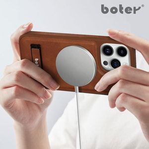 Funda Magnética para Teléfono BOTER de Cuero PU de Lujo, con Soporte Integrado, Diseño Delgado y Ligero, Imanes N52, Compatible con Carga Inalámbrica - Product Image 2