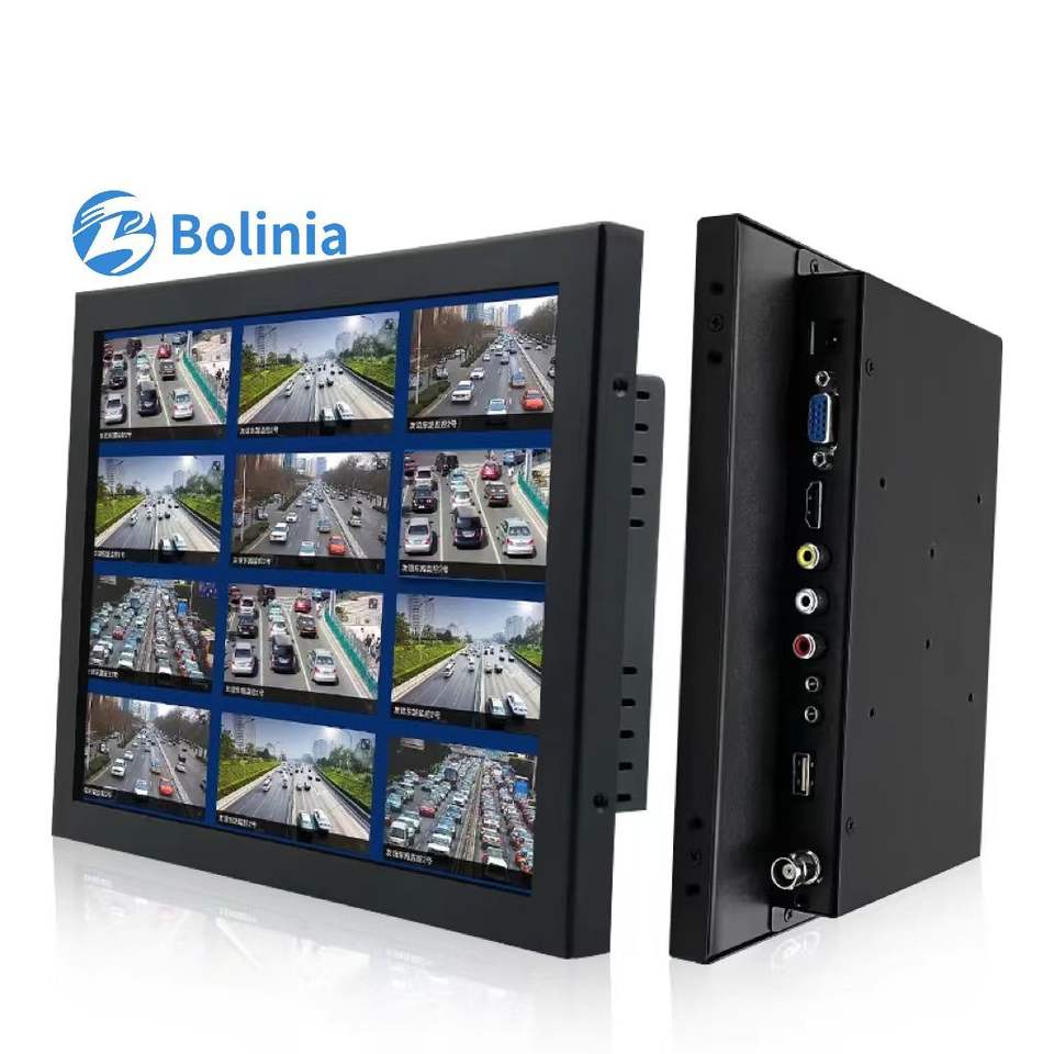 Wholesale Price 12.1" 12" Wall Mount Metal Snap Wide Touch Screen Ear Mounted Industrial Panel Computer Industri Monitors