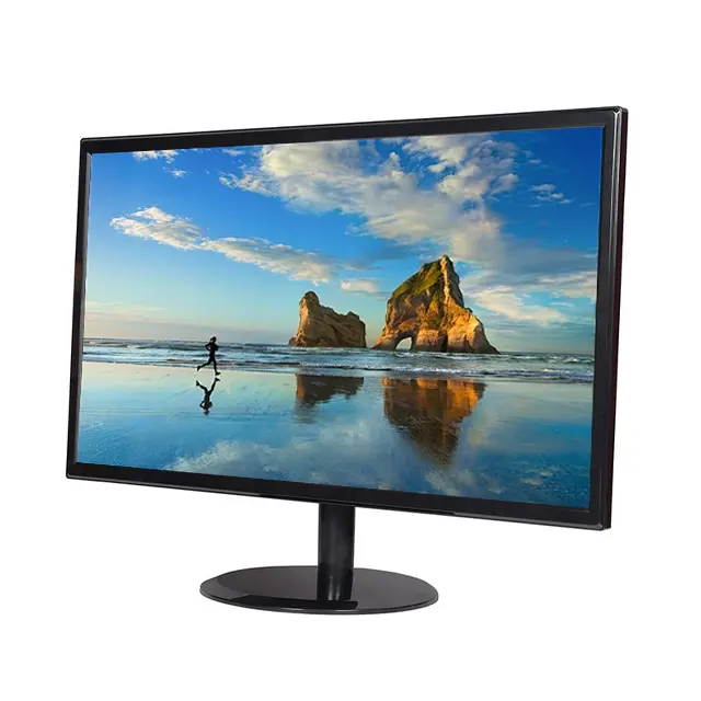 19inch màn hình LCD IPS Bảng điều chỉnh HD hiển thị mỏng 1080P máy tính xách tay màu đen Led Loa PC văn phòng màn hình