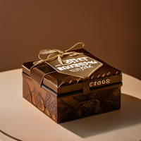 Boîtes en carton personnalisées magnétiques de luxe pour chocolats et biscuits, avec gaufrage, revêtement UV, matériaux recyclés, emballage pour desserts, traiteur et fêtes