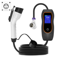 Nouveau chargeur de voiture électrique portable 9,6 kW Type 1 (NACS) 40A 220V avec câble de 5 m, prise USA, indice de protection IP65, garantie 1 an, pour usage domestique et extérieur