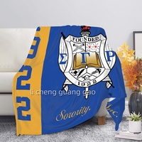 Couverture en flanelle personnalisée Phi Beta Sigma Sorority Fraternity, couverture douce et chaude pour canapé et lit, couverture de confort pour la maison