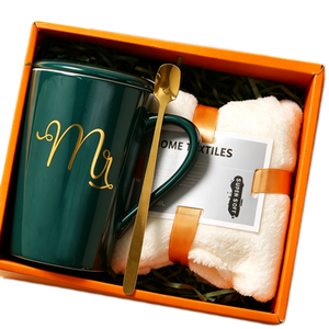 Meilleure Vente 2026-1 : Coffrets Cadeaux Écologiques Tasse en Céramique et Serviette pour Thanksgiving, Nouvel An, Saint-Valentin, Noël, Anniversaire, Remerciement - Product Image 1