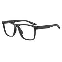 Vente en gros montures de lunettes unisexes TR90 avec logo personnalisé lunettes de sport carrées monture de lunettes transparente de marque