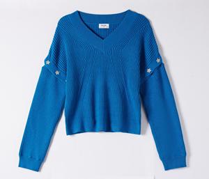 Ensemble deux pièces tricoté élégant pour femme, <span class=keywords><strong>grande</strong></span> <span class=keywords><strong>taille</strong></span>, avec boutons étoiles, pull <span class=keywords><strong>et</strong></span> jupe, collection hiver 2026 - Product Image 5