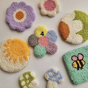 Kit de agujas perforadas para principiantes, adultos, niños, Kit de bordado de agujas de perforación fácil, herramienta, enhebrador, tela, aro, hilo, alfombra, posavasos - Product Image 3