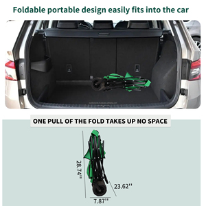 Folding Wagon Garden Cart Large Capacity Outdoor Garden Beach Folding Wagon With Canopy Utility - Product Image 4