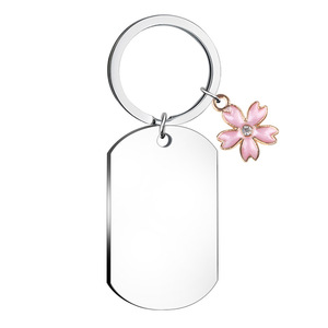 Pendentif militaire en acier inoxydable électroplaqué - Accessoire créatif DIY pour porte-clés et sac - Product Image 3