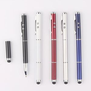 Wholesale 4-IN-1 Touch LED Light Metal Gel <b>Pen</b> With Engraving Customized Logo for Stylus Mobile Table - Product Image 1