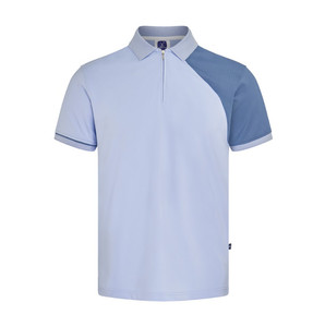 High Quality Men's for Polo <b>Shirts</b> <b>with</b> Front <b>Zip</b> Custom Knitted Polyester Fabric Reasonable Price Uniforms Made in Vietnam - Product Image 5
