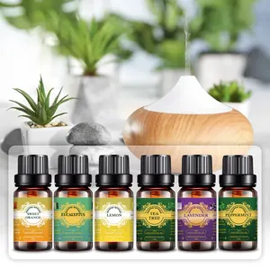 Juego de aceites esenciales para aromaterapia, vela privada orgánica de masaje Natural puro, aceite esencial personalizado con fragancia corporal para chica, OEM/ODM, 100%