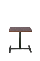 Table de plateau de lit de patient réglable en fer noir moderne Roues roulantes Bureau d'ordinateur portable fonctionnel extensible Étudier décoratif