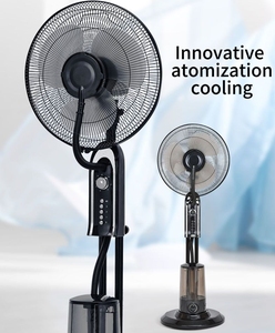 16-Inch AC Motor Portable Pedestal Stand Fan With <b>Light</b> Powered Mobile Vertical Spray for Outdoor Household Use Strong Wind Deli - Product Image 6
