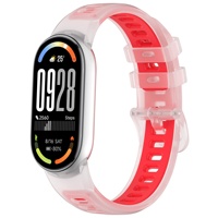 Kingmega Grosir Tali Gel Silikon Transparan Gaya Sporty dengan Gesper Pin Pengganti untuk Mi Band 11/10/9/8