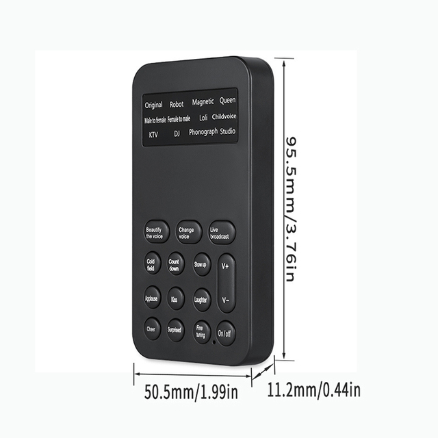Low Cost Compact Design Multi Functional Sound Card USB Connect Voice Changer Device for Mobile and Computer PC