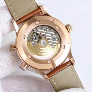 Montre de pilote haut de gamme pour <span class=keywords><strong>homme</strong></span>, style aiguille, calendrier, fond saphir transparent, <span class=keywords><strong>lunette</strong></span> à double palier, montre d'affaires haut de gamme - Product Image 6